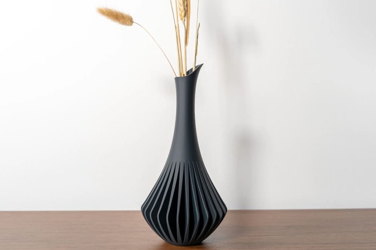 3d printed vase_mid-century modern vase